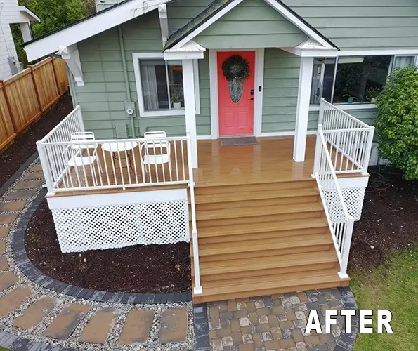 after composite deck was installed