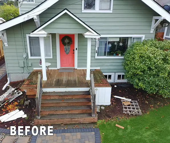 Before composite deck was installed